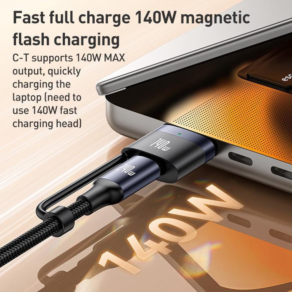 Type-C to Type-C & MagSafe Magnetic Fast Charging Cable