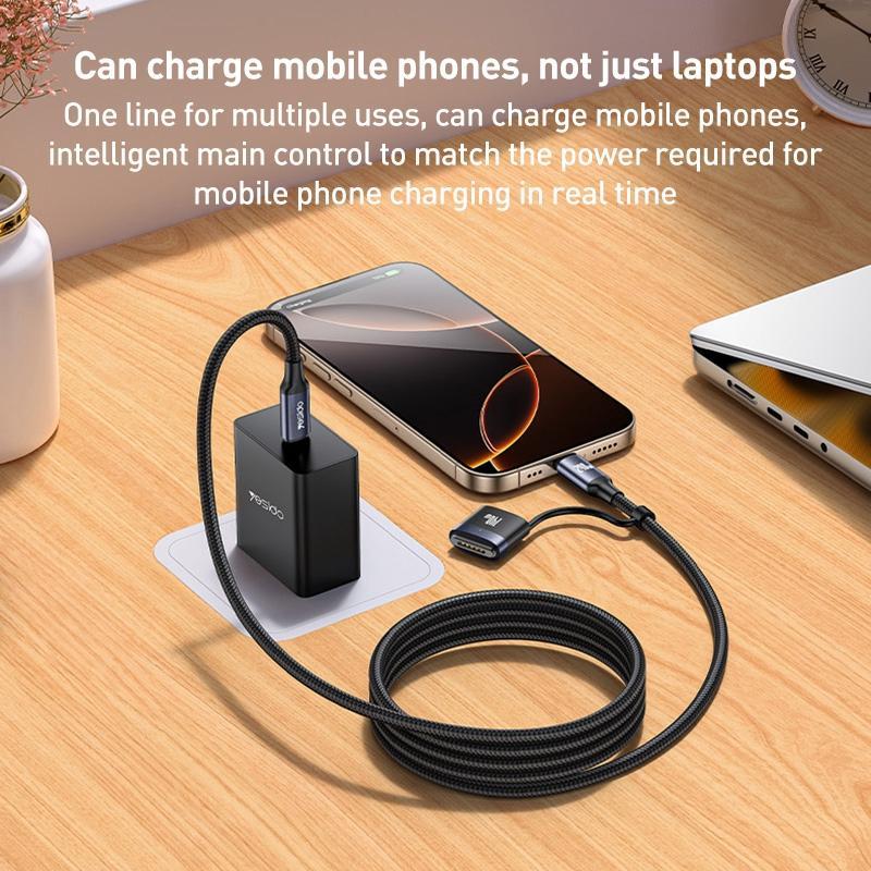 Type-C to Type-C & MagSafe Magnetic Fast Charging Cable