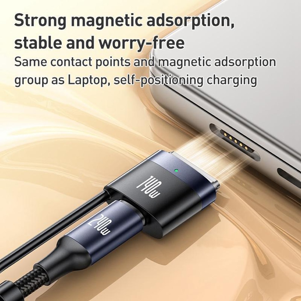 Type-C to Type-C & MagSafe Magnetic Fast Charging Cable