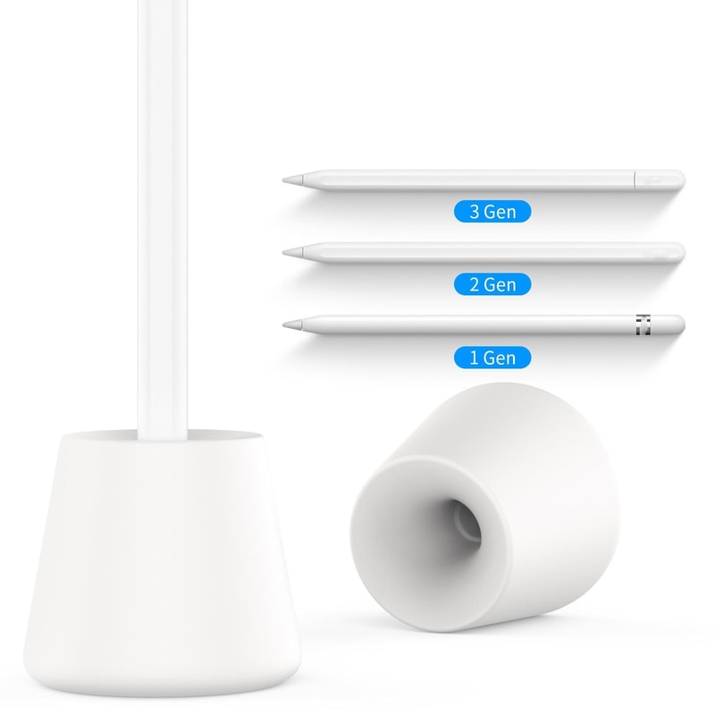 AhaStyle Silicone Apple Pencil Holder for USB-C, Protective Base Stand