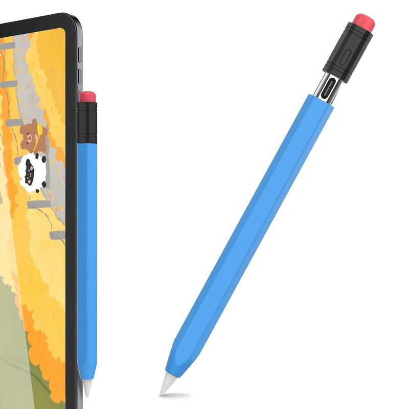 Silicone Apple Pencil USB-C Case Hexagonal Anti-Roll Protective Cover