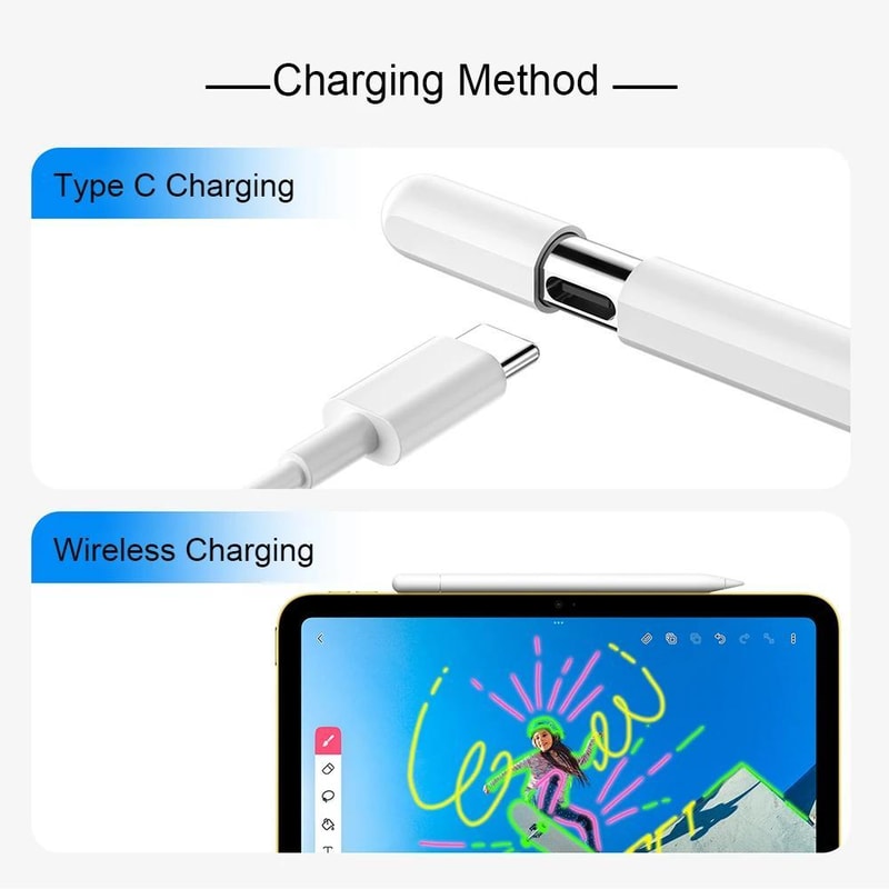 Type-C Magnetic iPad Stylus Pen for Drawing, Writing & Note Taking