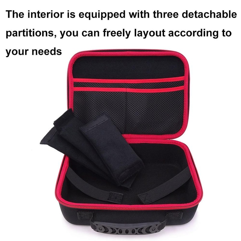 Large Capacity Waterproof Digital Storage Bag with Adjustable Dividers Travel Electronics Organizer Case