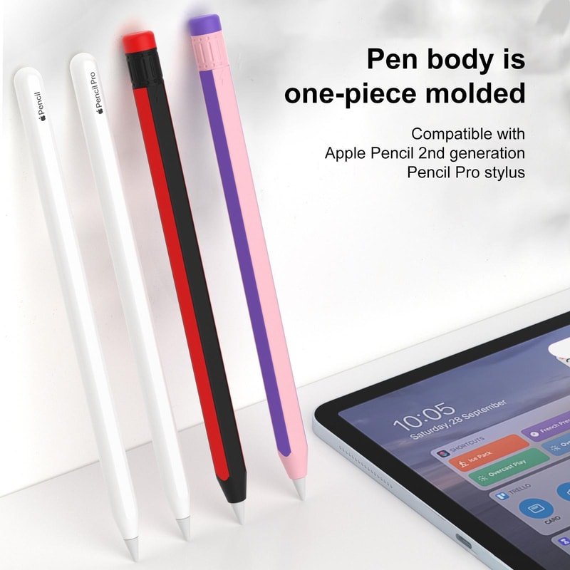 Colorful Silicone Protective Case for Apple Pencil & Pencil Pro Stylus Cover Shockproof Grip
