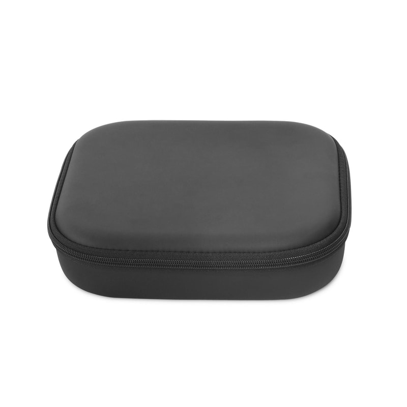 PU Leather Protective Storage Case for Apple Mac Mini M1 Shockproof Travel Bag (Black)