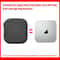 PU Leather Protective Storage Case for Apple Mac Mini M1 Shockproof Travel Bag (Black)