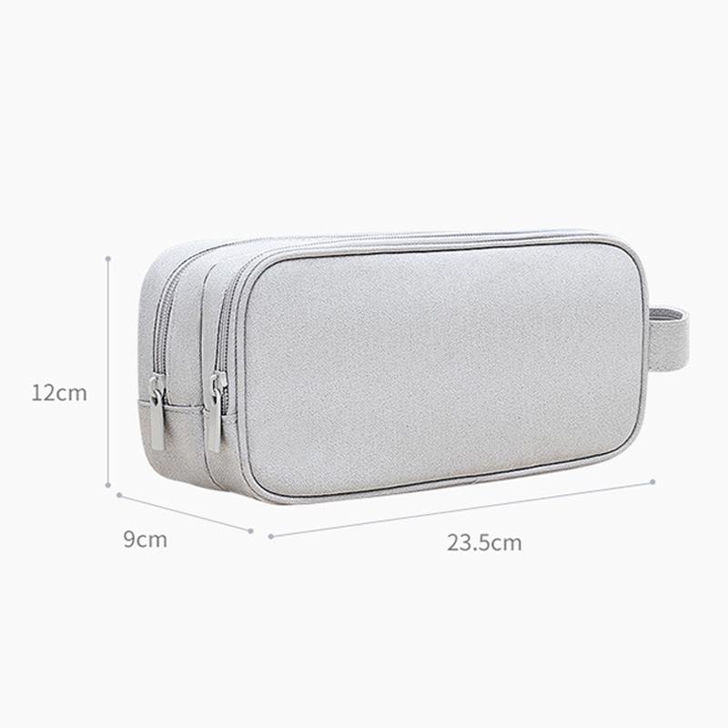 Double Layer Large Capacity Digital Accessories Storage Bag Travel Cable Organizer Pouch