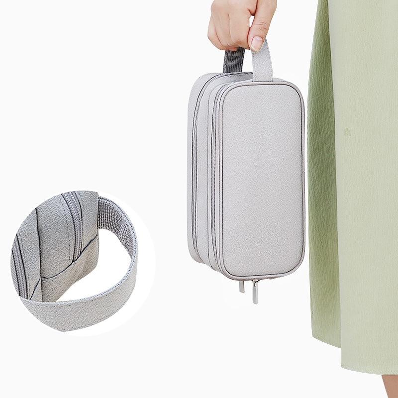 Double Layer Large Capacity Digital Accessories Storage Bag Travel Cable Organizer Pouch