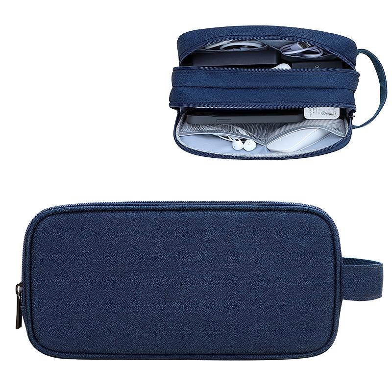 Double Layer Large Capacity Digital Accessories Storage Bag Travel Cable Organizer Pouch