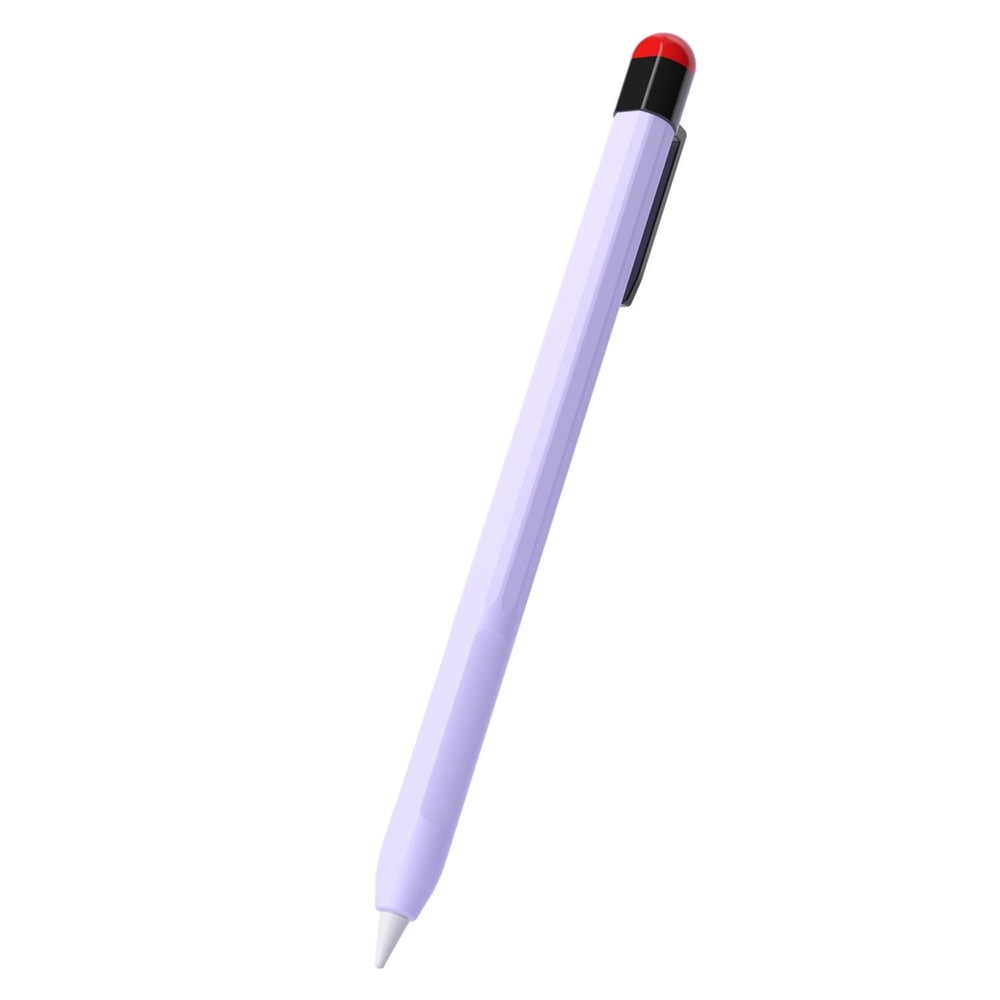 Apple Pencil Silicone Protective Case with Removable Pen Clip Anti-Slip Slim Stylus Cover Yellow