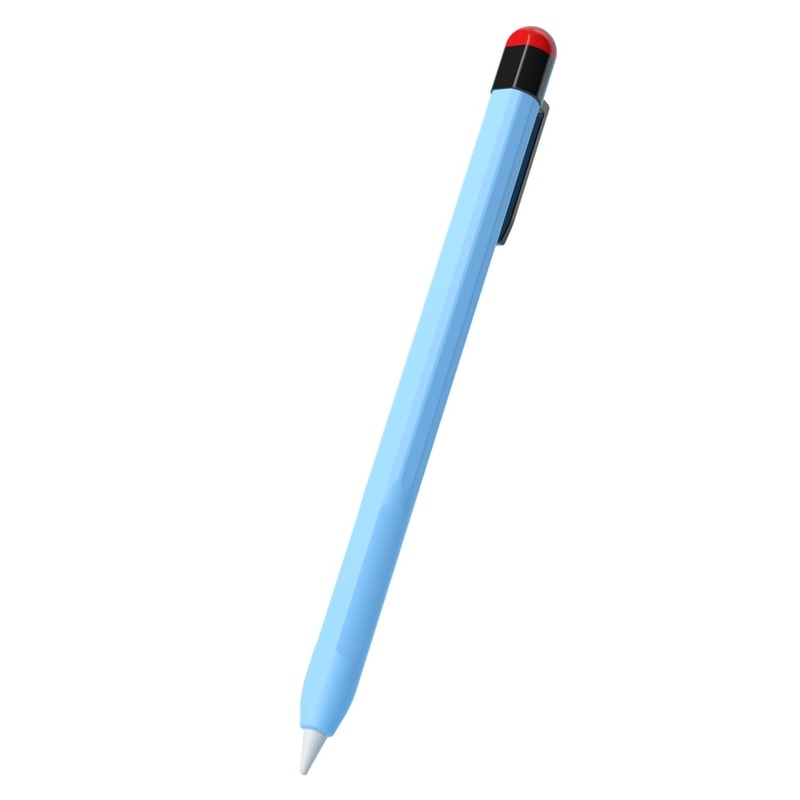 Apple Pencil Silicone Protective Case with Removable Pen Clip Anti-Slip Slim Stylus Cover Yellow