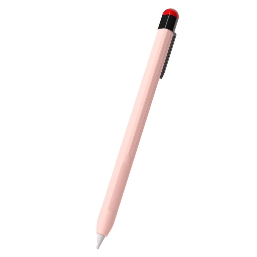 Apple Pencil Silicone Protective Case with Removable Pen Clip Anti-Slip Slim Stylus Cover Yellow