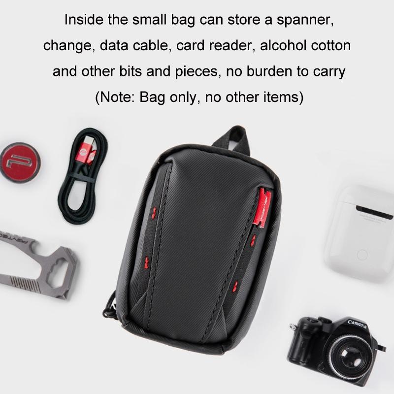 OneMo Digital Accessories Bag Cable Organizer & Camera Accessory Pouch Black