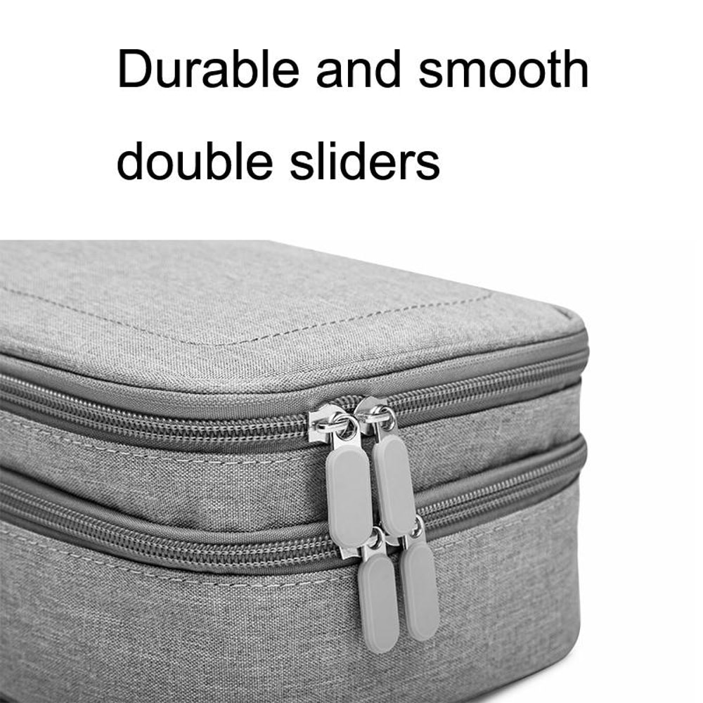 Portable Cable Storage Bag Electronics Organizer Hard Drive Protective Case