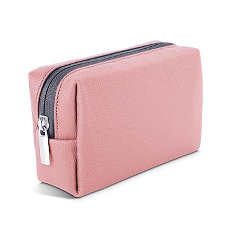 Leather Tech Organizer Travel Cable Storage Bag Waterproof Digital Accessories Case 4