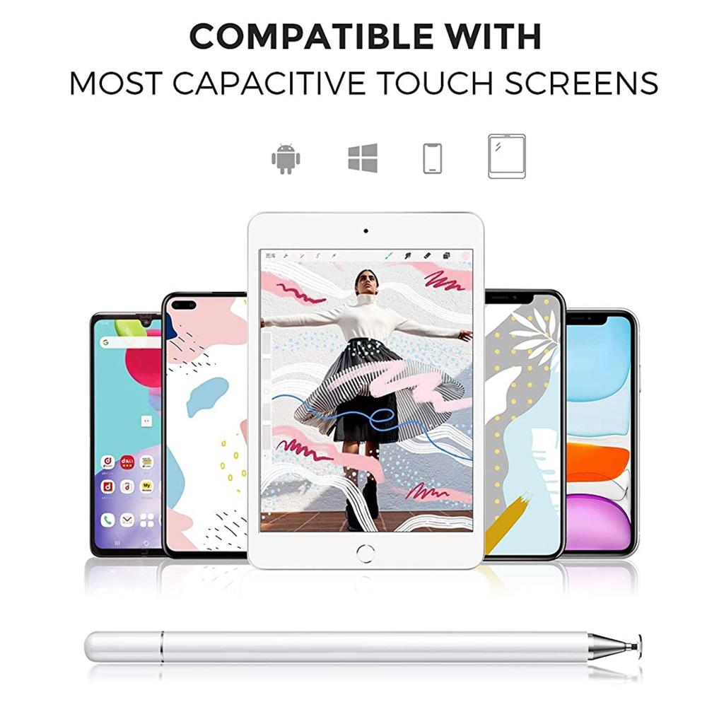 Precision Stylus Pen for Touch Screens with Magnetic Cap & Disc Tip