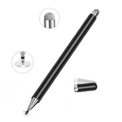 precision stylus pen for touch screens with magnetic cap & disc tip