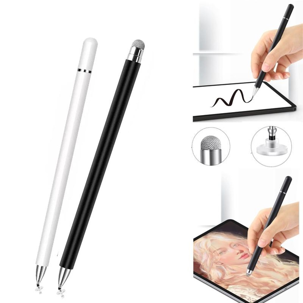 Precision Stylus Pen for Touch Screens with Magnetic Cap & Disc Tip
