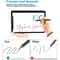 Precision Stylus Pen for Touch Screens with Magnetic Cap & Disc Tip