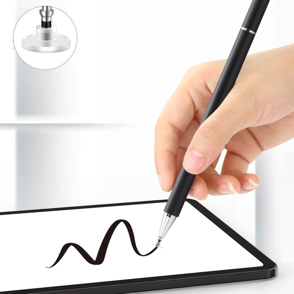 Precision Stylus Pen for Touch Screens with Magnetic Cap & Disc Tip
