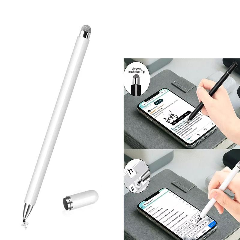Silicone & Cloth Stylus Pen, Capacitive Touch Screen Pen with Magnetic Cap