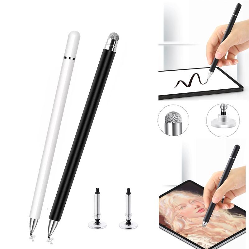 Silicone & Cloth Stylus Pen, Capacitive Touch Screen Pen with Magnetic Cap