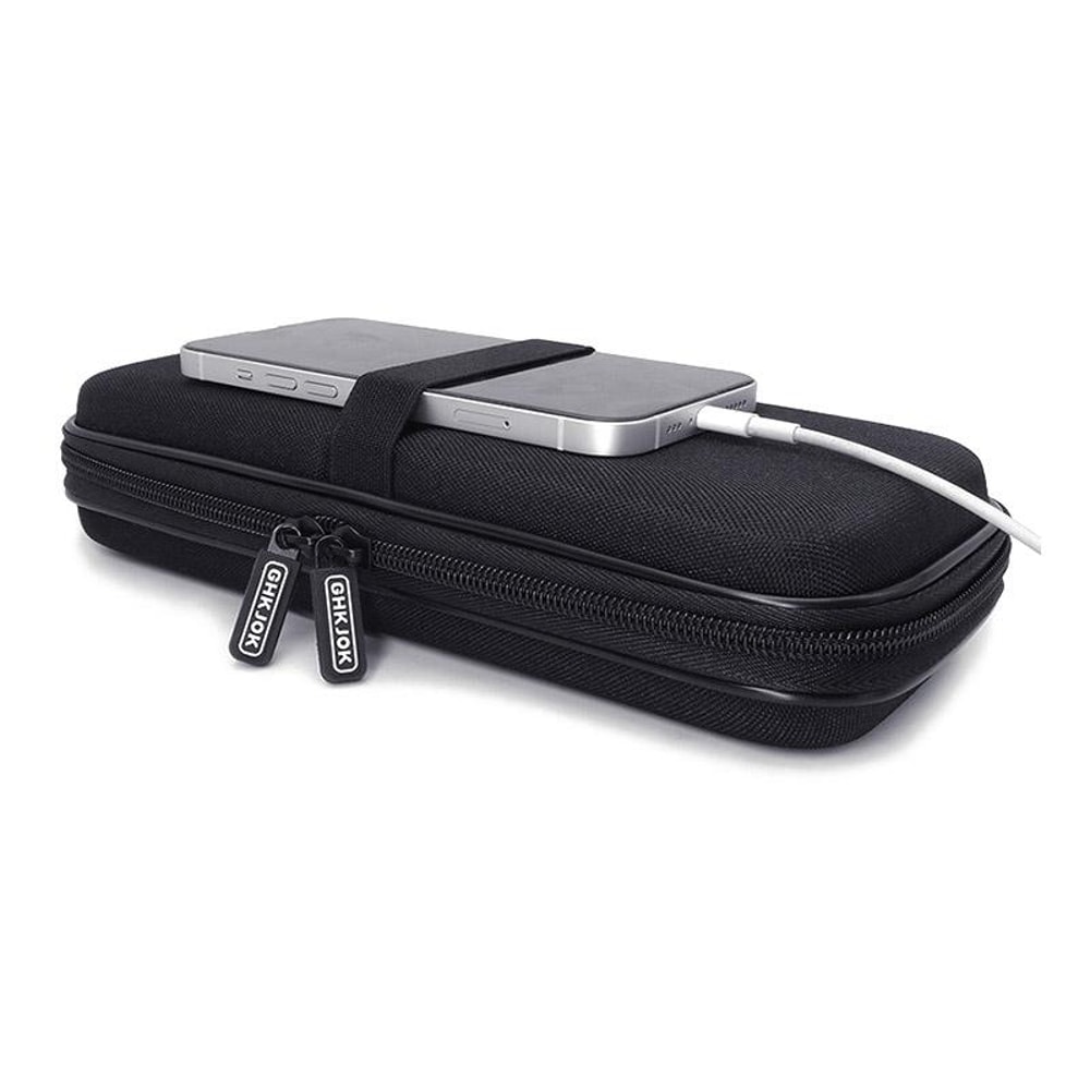 EVA Storage Bag for Power Bank & Data Cables | Waterproof Cable Organizer Case with Handle