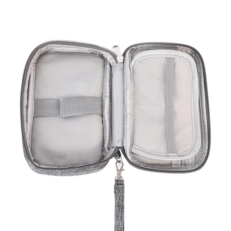Mini Multifunctional Digital Storage Bag Waterproof Cable Organizer for Travel Earphones and Cables