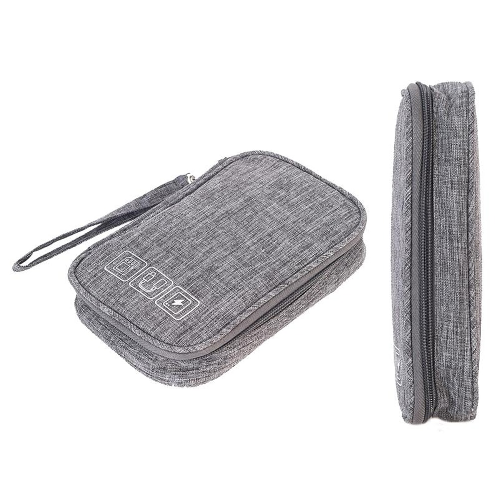 Mini Multifunctional Digital Storage Bag Waterproof Cable Organizer for Travel Earphones and Cables