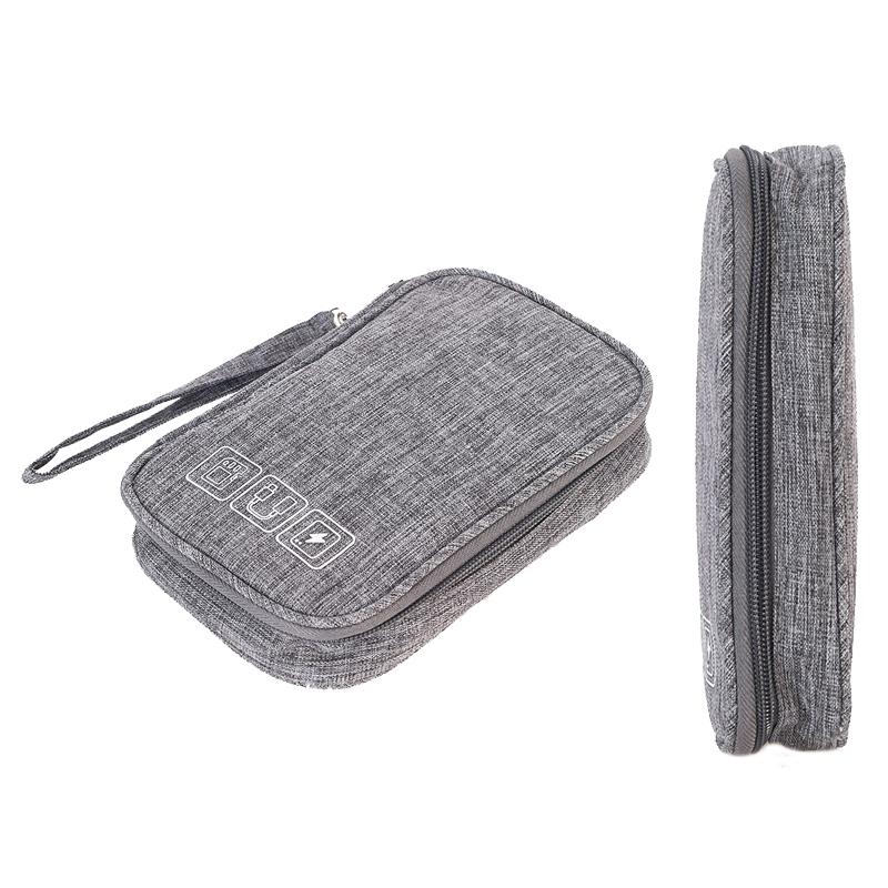 Mini Multifunctional Digital Storage Bag Waterproof Cable Organizer for Travel Earphones and Cables