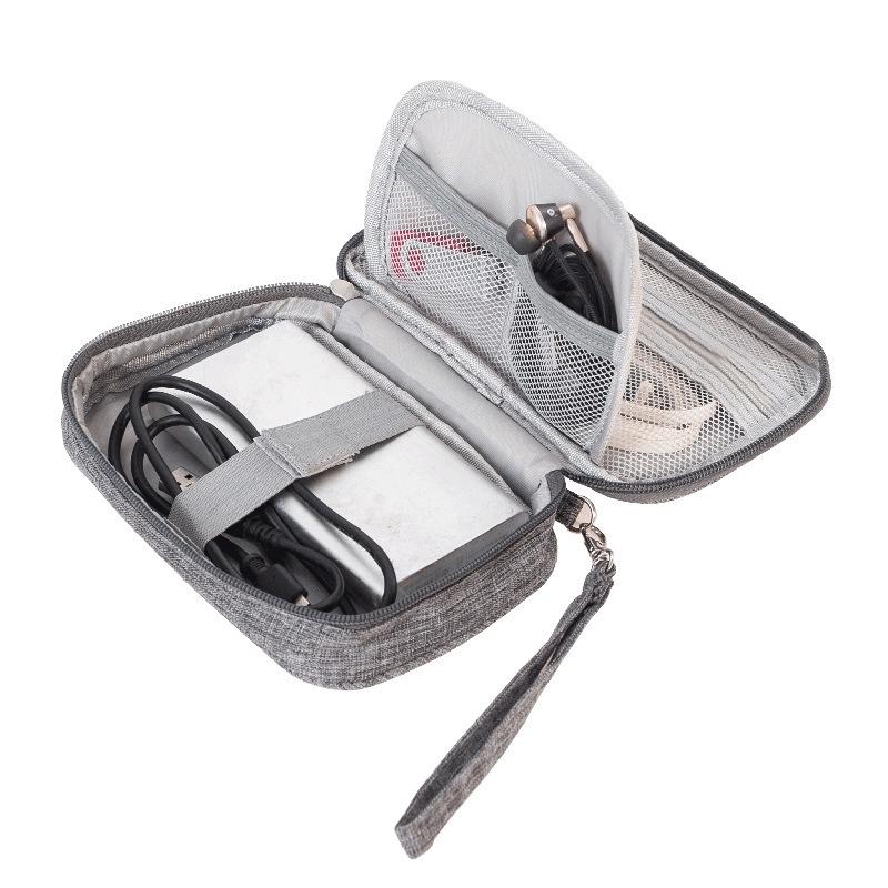 Mini Multifunctional Digital Storage Bag Waterproof Cable Organizer for Travel Earphones and Cables
