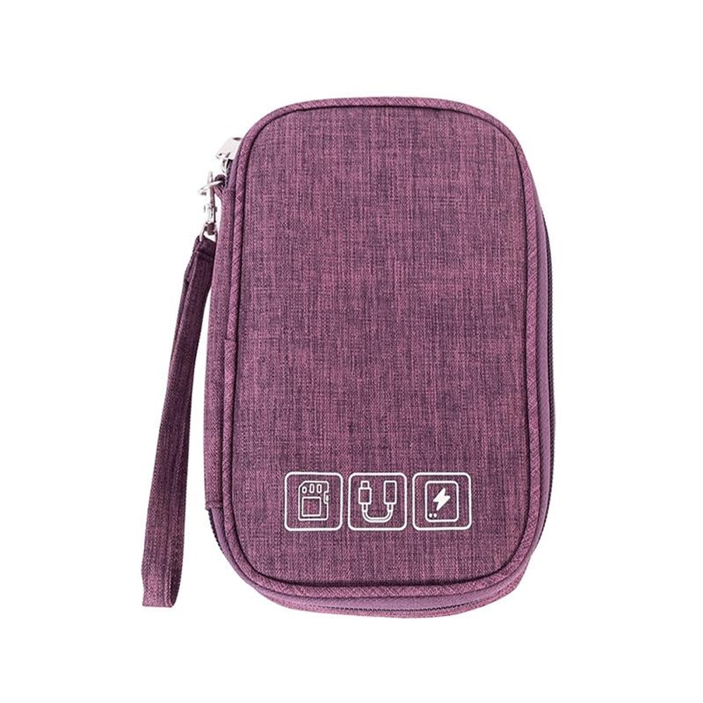 Mini Multifunctional Digital Storage Bag Waterproof Cable Organizer for Travel Earphones and Cables