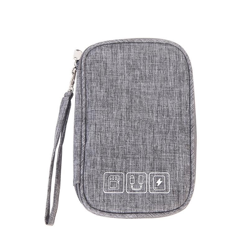 Mini Multifunctional Digital Storage Bag Waterproof Cable Organizer for Travel Earphones and Cables