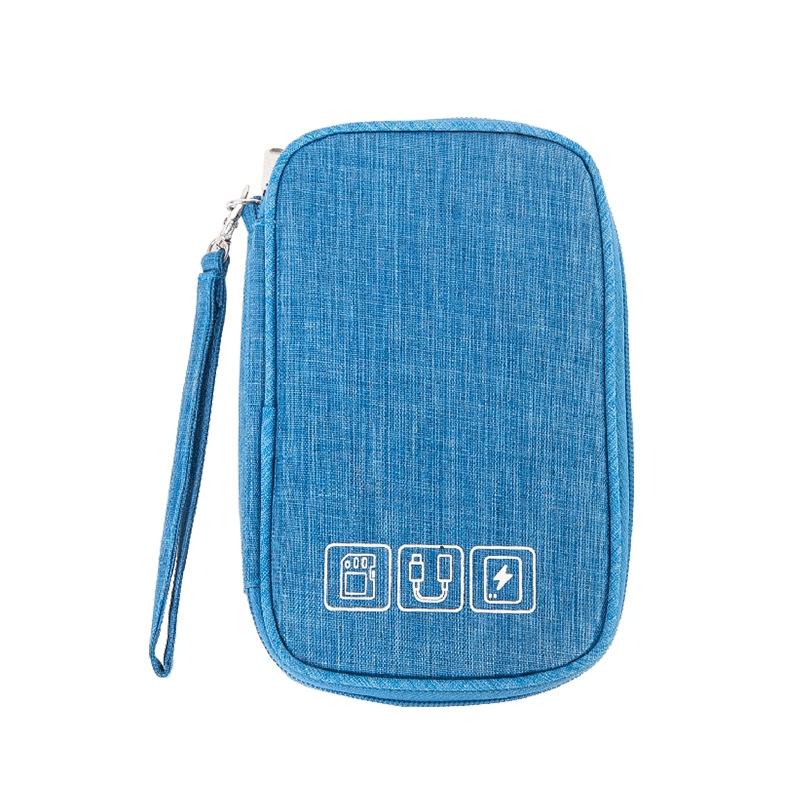Mini Multifunctional Digital Storage Bag Waterproof Cable Organizer for Travel Earphones and Cables