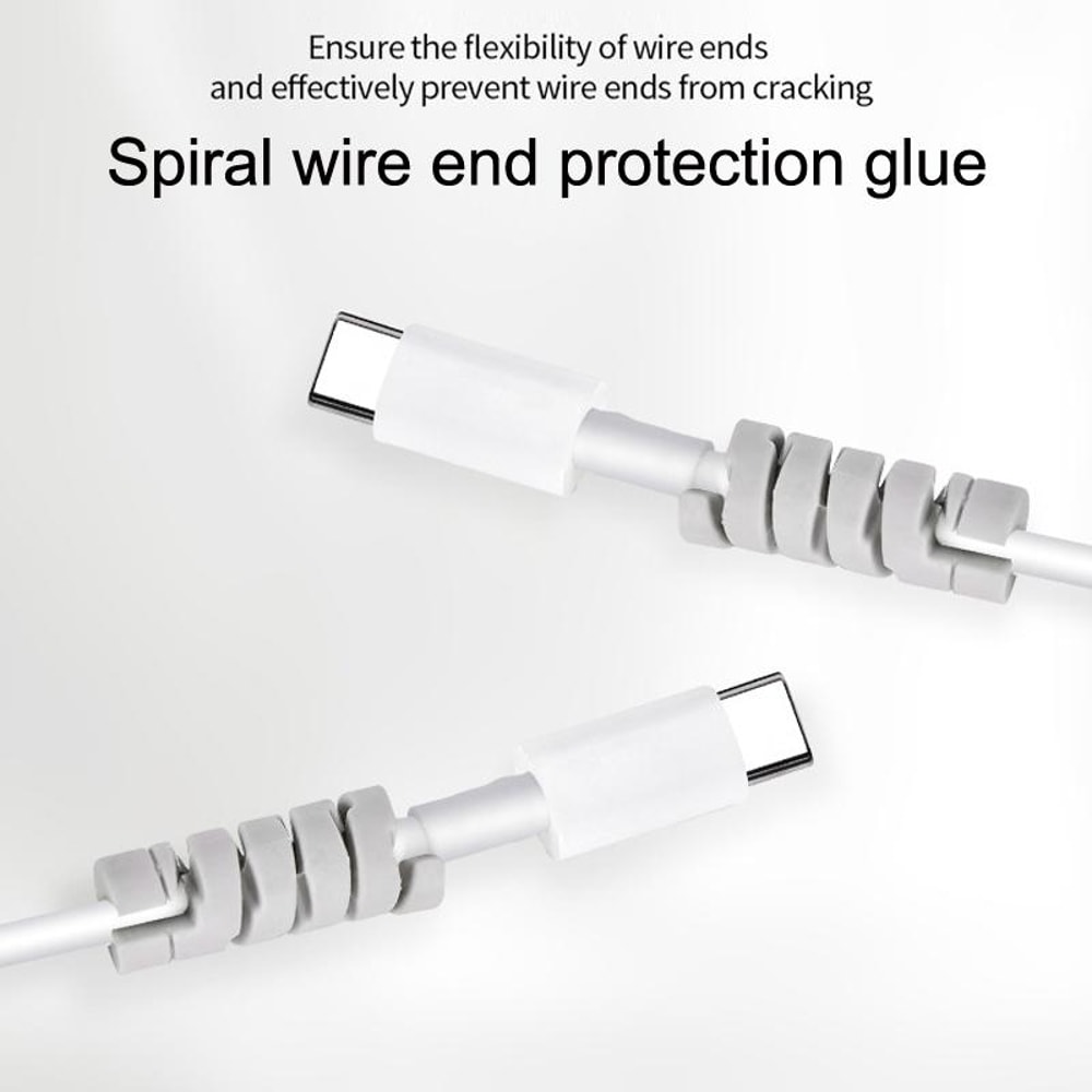 Charger Protective Case for MacBook & iPhone Cable Organizer Storage Box (White)