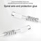 Charger Protective Case for MacBook & iPhone Cable Organizer Storage Box (White)
