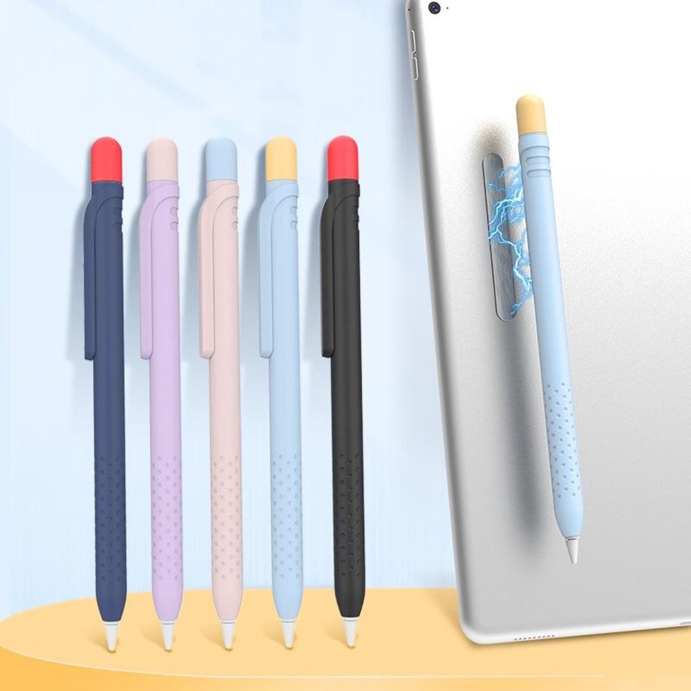 Magnetic Silicone Apple Pencil Holder Case with Grip Sleeve Storage Protection