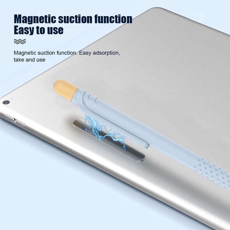Magnetic Silicone Apple Pencil Holder Case with Grip Sleeve Storage Protection