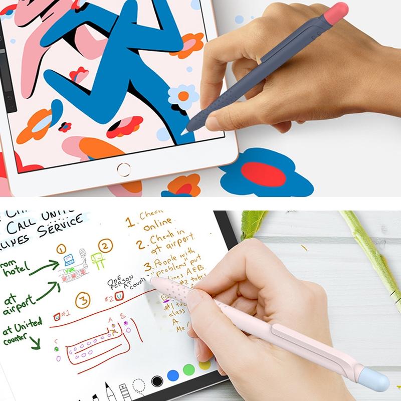 Magnetic Silicone Apple Pencil Holder Case with Grip Sleeve Storage Protection