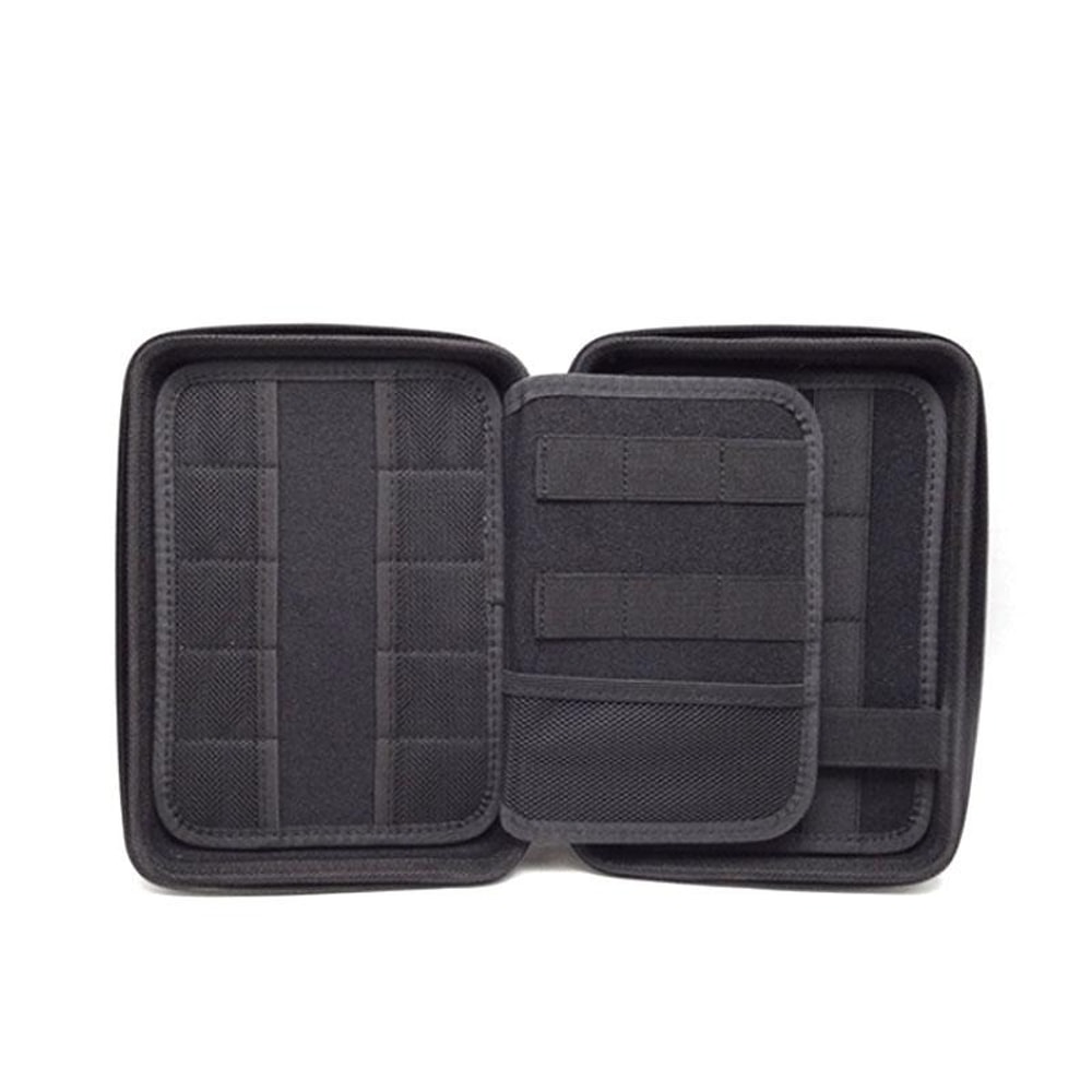 Large Capacity EVA Electronic Accessories Storage Bag Carbon Fiber Hard Shell Organizer Case