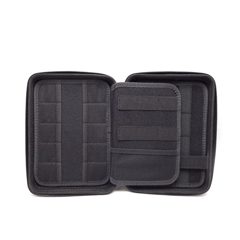 Large Capacity EVA Electronic Accessories Storage Bag Carbon Fiber Hard Shell Organizer Case