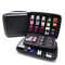 Large Capacity EVA Electronic Accessories Storage Bag Carbon Fiber Hard Shell Organizer Case