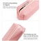 Leather Digital Storage Bag Cable Organizer Handbag for Travel Electronics