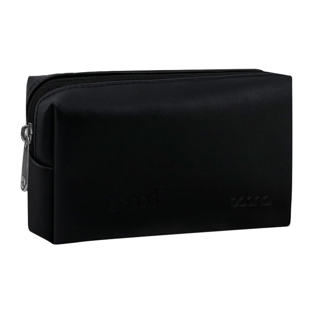 Leather Digital Storage Bag Cable Organizer Handbag for Travel Electronics