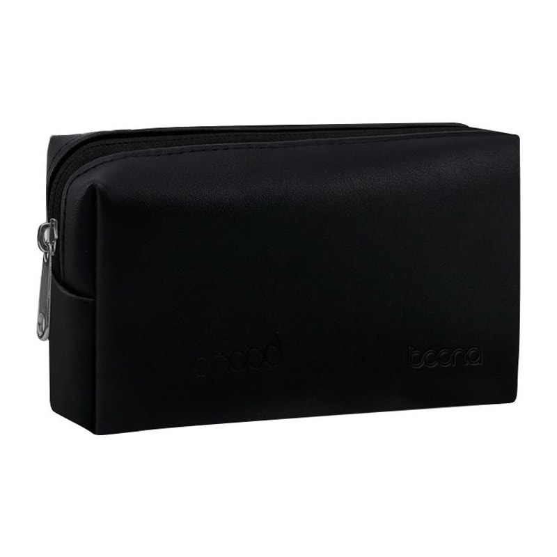 Leather Digital Storage Bag Cable Organizer Handbag for Travel Electronics