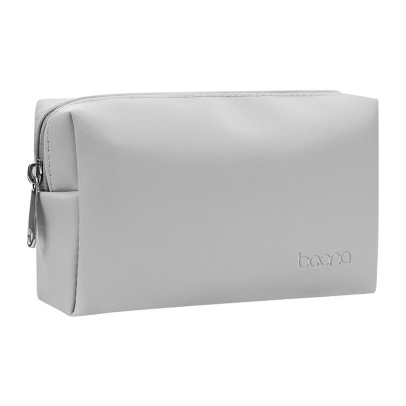 Leather Digital Storage Bag Cable Organizer Handbag for Travel Electronics