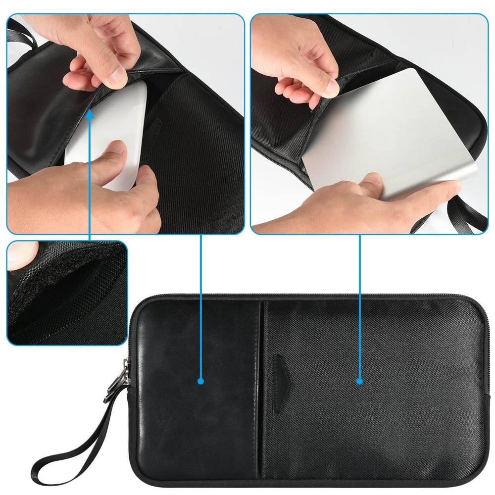 Waterproof PU Leather Keyboard Carrying Case for Apple Wireless Keyboard Magic Keyboard Storage Bag