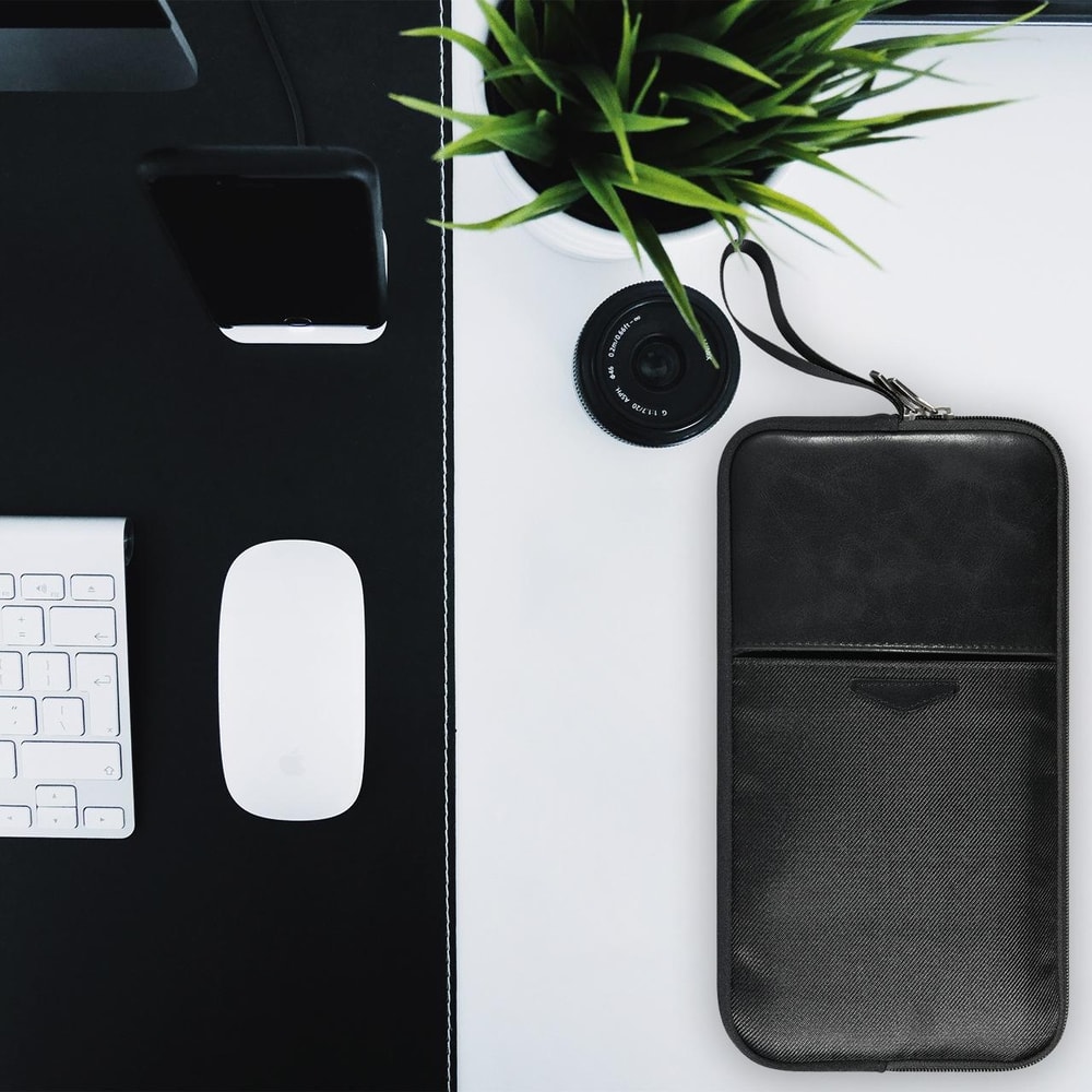 Waterproof PU Leather Keyboard Carrying Case for Apple Wireless Keyboard Magic Keyboard Storage Bag
