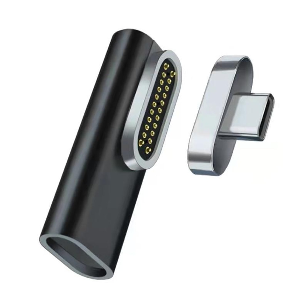 Magnetic USB-C Elbow Adapter Type-C Fast Charging & Data Transfer L-Shaped Connector