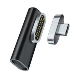 magnetic usb-c elbow adapter type-c fast charging & data transfer l-shaped connector